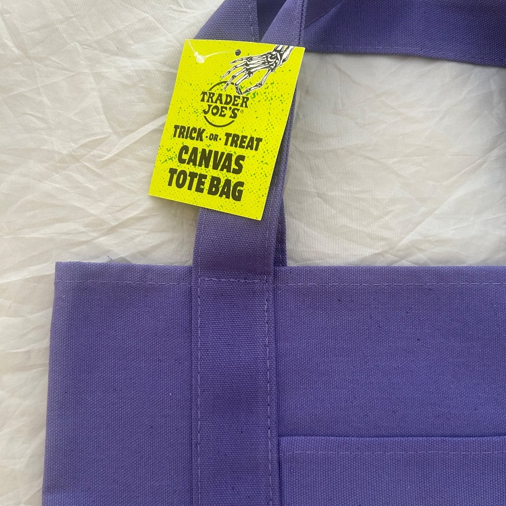 Limited Edition Halloween Trader Joe's MINI Canvas Tote Bags Set of 4 Colors - Picture 8 of 14